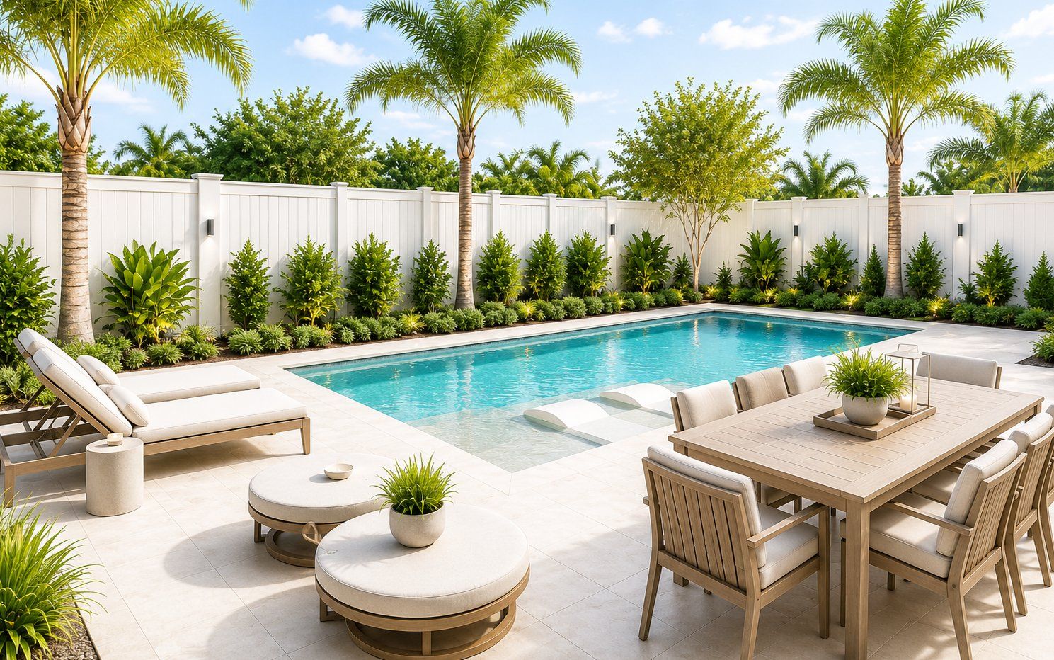 Covered lanai and pool