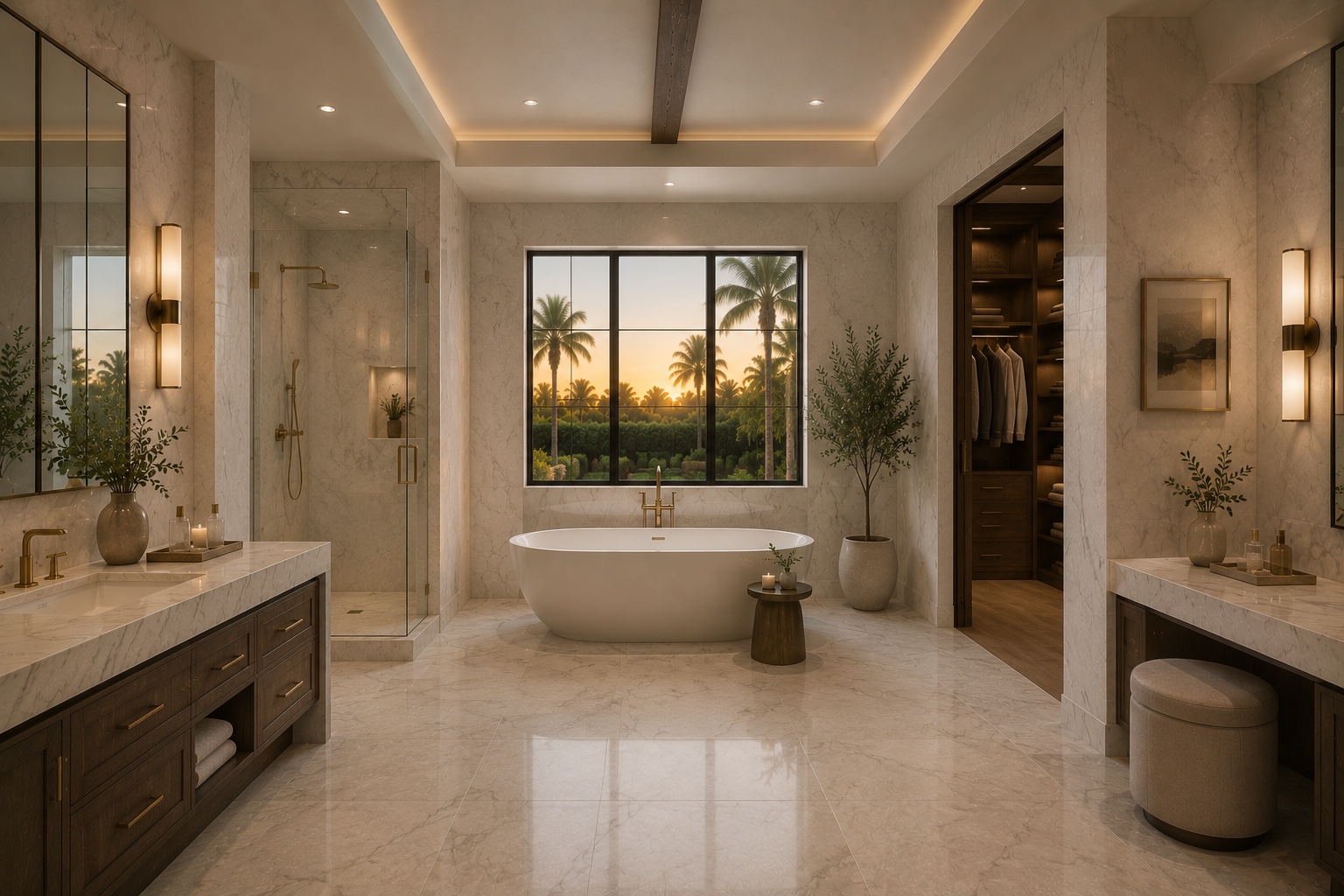 Primary spa bath